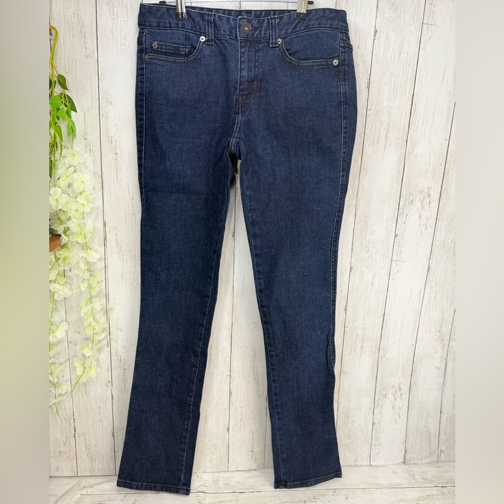 Calvin Klein jeans skinny pencil Sz 4 denim dark wash jeans five pocket design